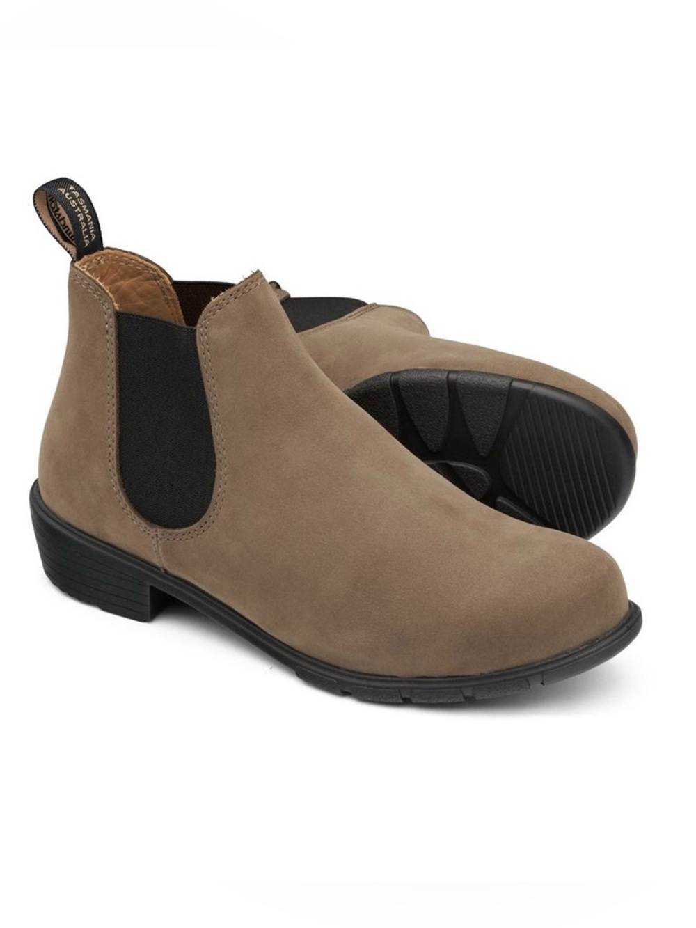 Blundstone 1974 Low Heel ankle boots in Stone Nubuck